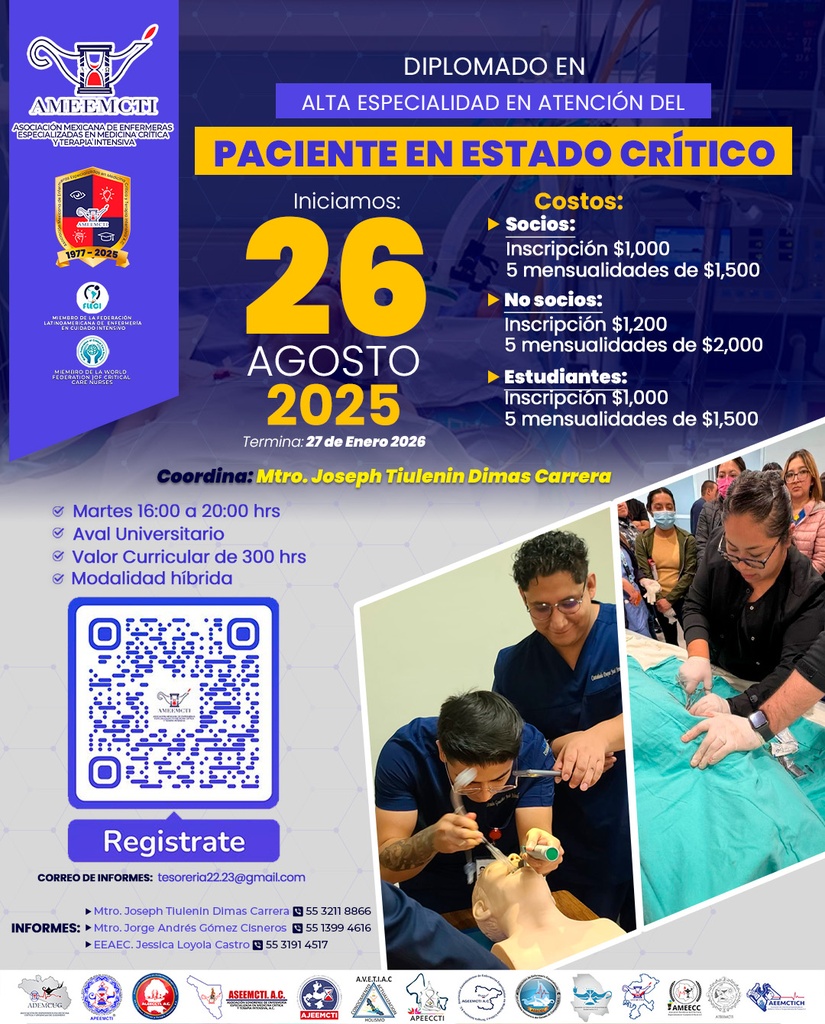 Diplomado de Alta Especialidad en la Atención del Paciente en Estado Crítico