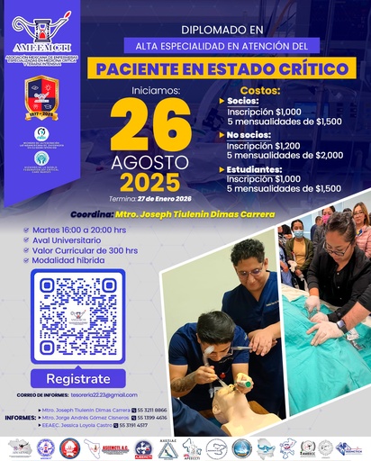 Diplomado de Alta Especialidad en la Atención del Paciente en Estado Crítico
